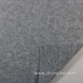 Heather Grey 100% Polyester One Side Brush Weft Knitted Fleece Fabric for Coat Home Textile